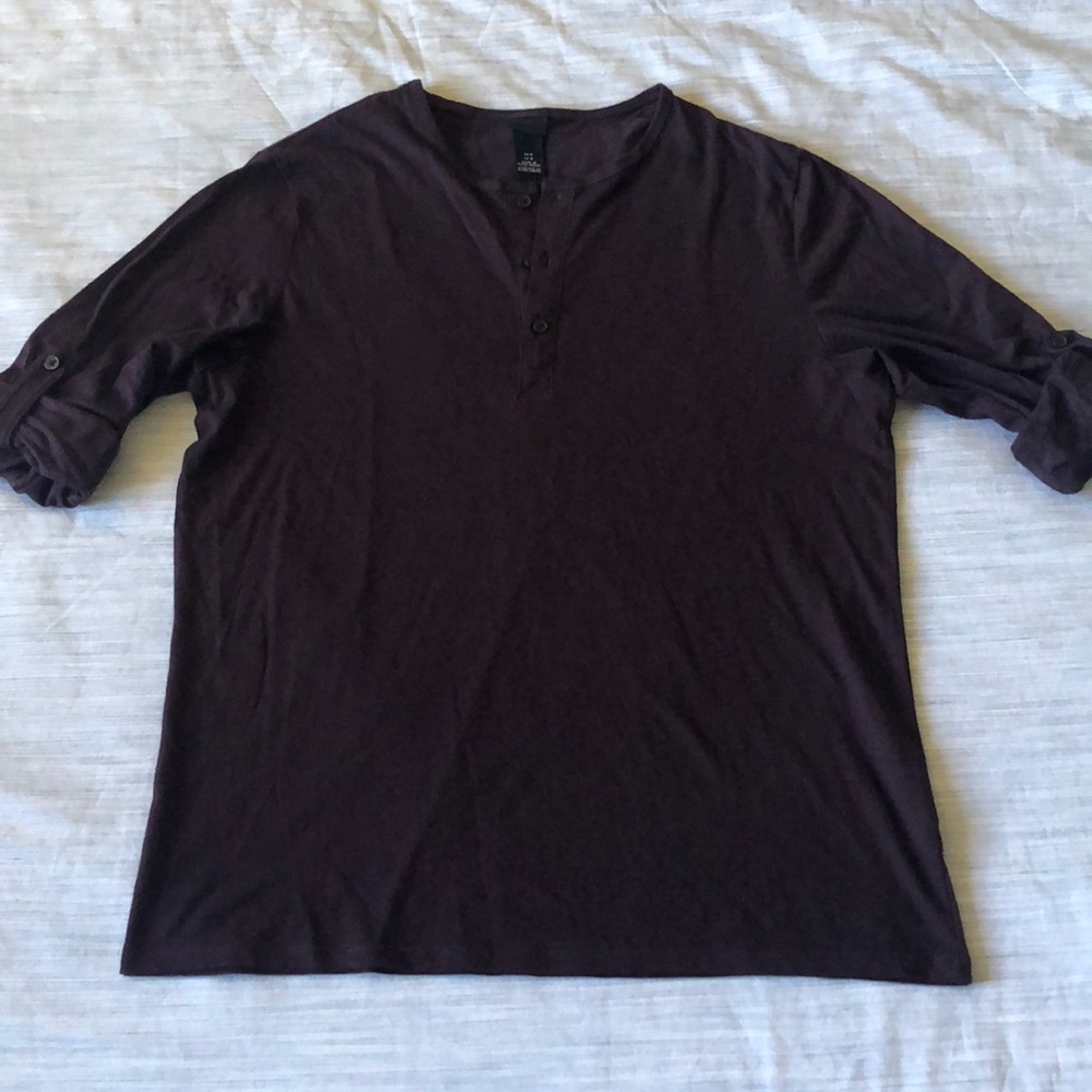 Burgundy long sleeve H&M Shirt